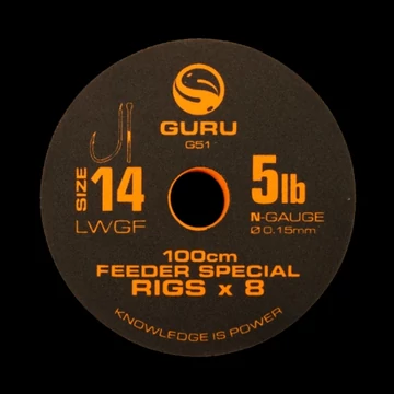 Guru LWGF Feeder Rig Előkötött Előke