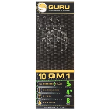Guru QM1 Standard Hair 4&quot; Előkötött Horog