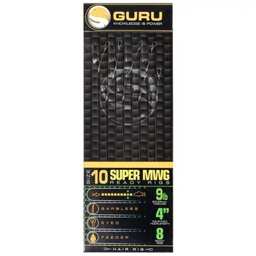 Guru SMWG Standard Hair 4&quot; Előkötött Horog
