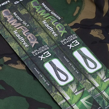 Gardner Camflex Leadfree Spliced Leaders Előkötött Ólommentes Előtét (3db) - Green (z)öld