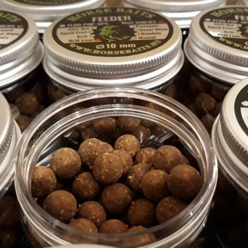 Horse Baits Feeder Mini Boilies BLM Liver  (10mm)