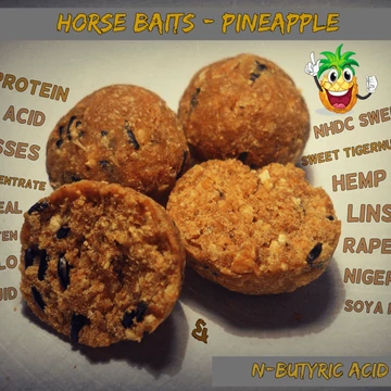 Horse Baits Pineapple Feeder Mini Boilies (10mm)