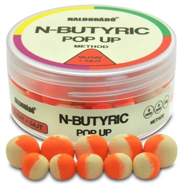Haldorádó N-Butyric Pop Up Method Horogcsali (9-11mm) - Vajsav + Sajt