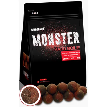 Haldorádó MONSTER Hard Boilie 24+ (700g) - Tonhal & Szúnyoglárva