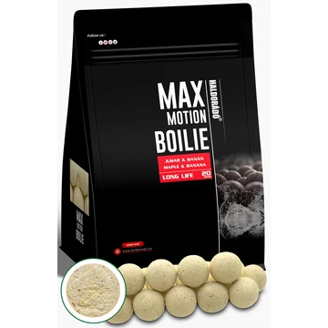 Haldorádó Bojli MAX MOTION Boilie Long Life (Juhar &amp; Banán, 800g)