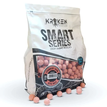 The Kraken Baits Smart Series Strawberry Cream Active Boilie (2,5kg) 20/24mm méretekben