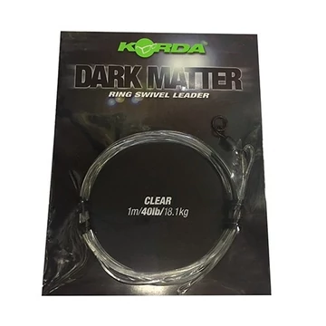 Korda Kamo Leader Ring Swivel Fluorocarbon Előtétzsinór (40lb Clear)