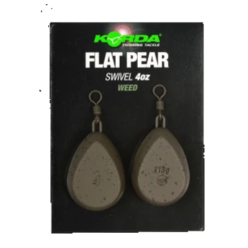Korda Flat Pear Swivel Blister Ólom (2db)