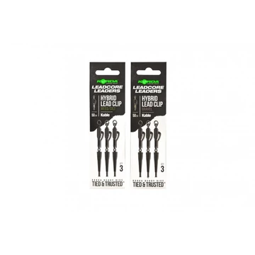 Korda Előkötött Leadcore Leader Hybrid Lead Clip (50cm)