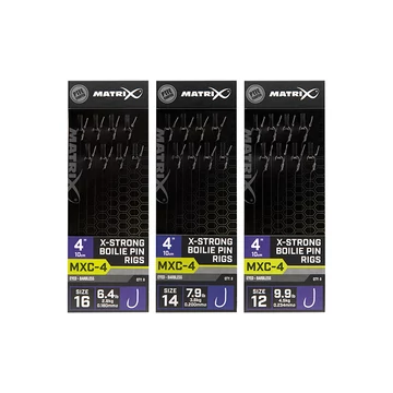 Matrix Előkötött Szakáll Nélküli Horog Csalitüskével MXC-4 (8db, 10cm)