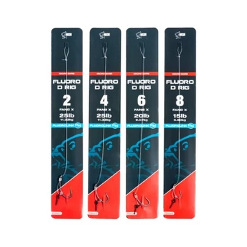 Nash Előkötött Előke Fluoro D-Rig