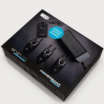 Nash Elektromos Kapásjelző Szett 3+1 Ajánék PowerBankkal Siren R4 PowerBanx 80k Hub Bundle