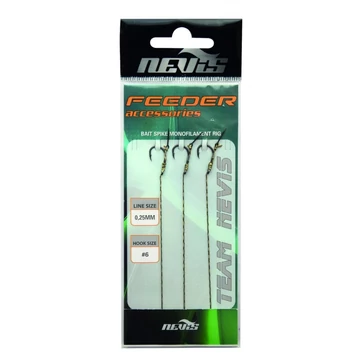 Nevis Feeder Bait Spike Rig Előkötött Feeder Horog Csalitürkével