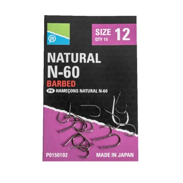 Preston Szakállas Horog Natural N-60 (15db)