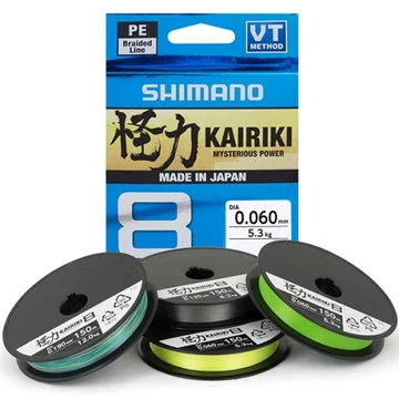 Shimano Kairiki Mantis Green 8 Szálas Fonott Zsinór (150m)