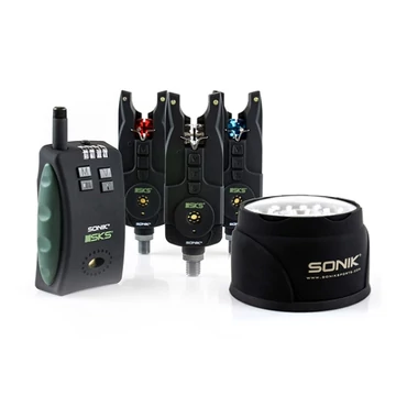 Sonik Elektromos Kapásjelző Szett Sátorlámpával SKS + Bivvy Light 3+1