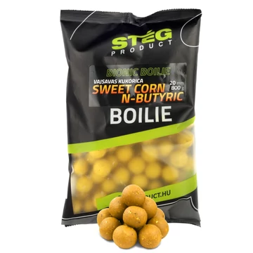Stég Bojli Bionic Boilies Sweet Corn, N-Butyric (800g) - 20mm