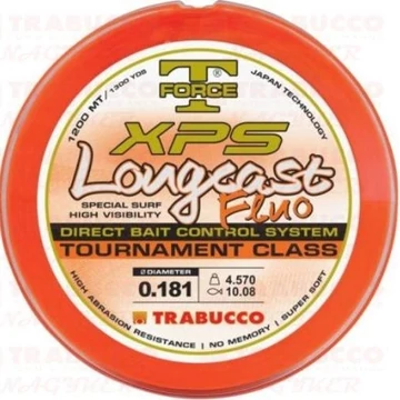 Trabucco T-Force XPS Long Cast Fluo Távdobó Monofil Zsinór - 0,35mm/1200m