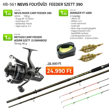 Nevis Folyóvízi feeder szett 390cm 150g, Avenger XT 4000