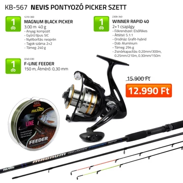 Nevis Pontyozó Picker szett 300cm 40g, Winner Rapid 40