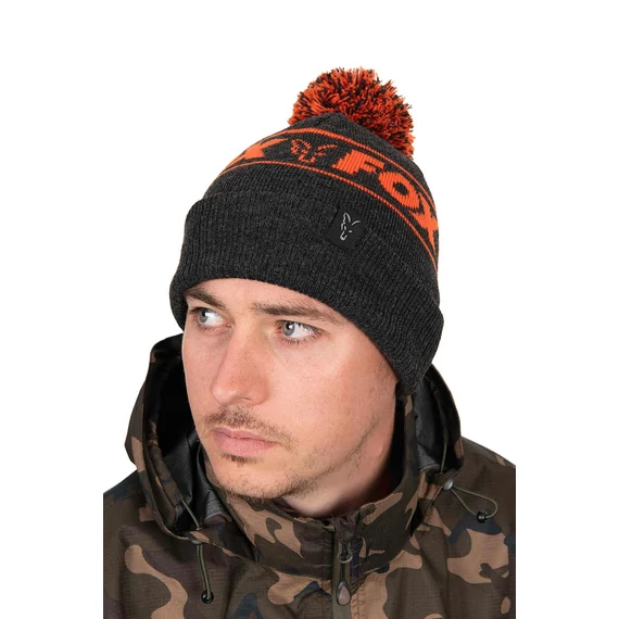 Fox Sapka Collection Booble Hat - Black & Orange