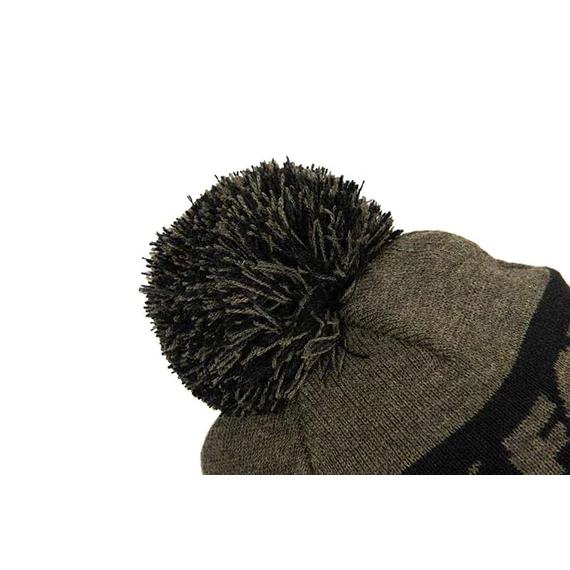 Fox Sapka Collection Bobble Hat - Green & Black