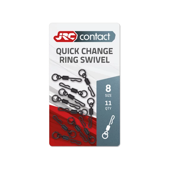 JRC Nagykarikás Gyorskapocs Forgóval Quick Change Ring Swivel (11db)