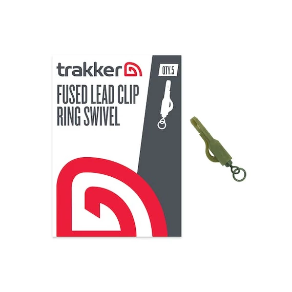 Trakker Ólomklipsz Forgóval Tackle Fused Lead Clip Ring Swivel