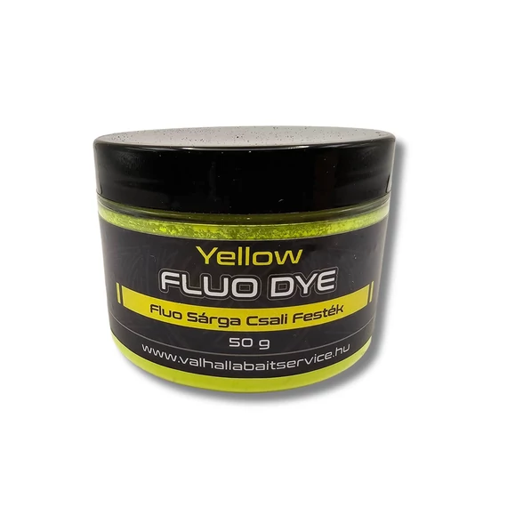 Valhalla Bait Service Fluoro Bait Yellow Dye Fluo Sárga Csali Festék - 50g