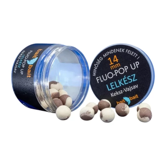 BaitBait Lelkész Fluoro 6, 8, 10, 12, 14, 16, 20mm Pop Up - Lelkész Fluoro pop up 7 méretben
