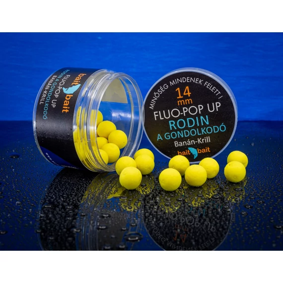 Bait Bait Rodin 6, 8, 10, 12, 14, 16, 20mm Fluo Pop Up - Rodin Fluo Pop Up 7 féle méretben
