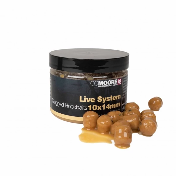 CC MOORE Live System Glugged Hookbaits 14MM - előáztatott horogcsali