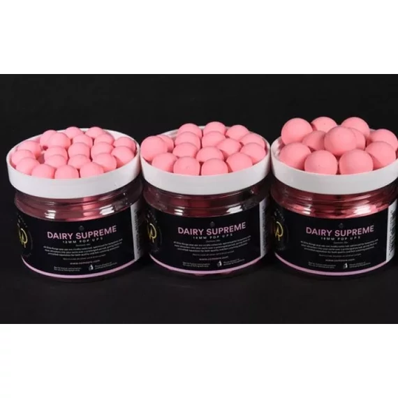 CC Moore Elite Range Dairy Supreme Pop Ups 12mm, 14mm, 13x14mm (Plus) - CC Moore krémes & vaníliás (édes) ízvilágú lebegő horogcsali három méretben 12mm, 14mm, 13x14mm (plus)
