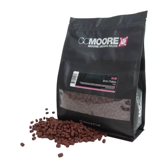 CC Moore Krill Pellets 6mm / 1kg, 5kg - CC Moore rákos ízvilágú pellet két féle kiszerelésben 6mm / 1kg, 5kg