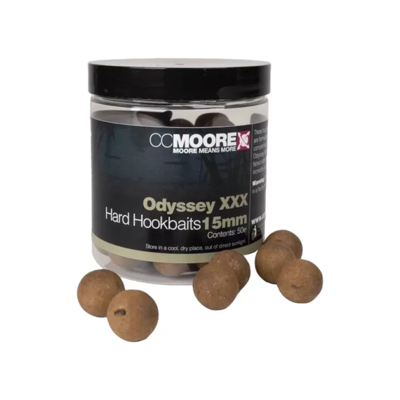 CC Moore Odyssey XXX Hard  15mm, 18mm Hookbaits - CC Moore kikeményített, kagylós & halas ízvilágú horogcsali két méretben:  15mm, 18mm