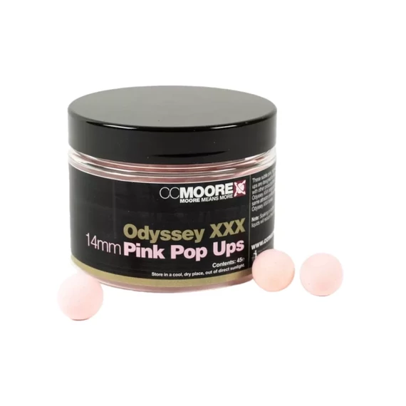 CC Moore Odyssey XXX Pink 14mm Pop Ups - CC Moore kagylós & halas ízvilágú lebegő horogcsali 14mm