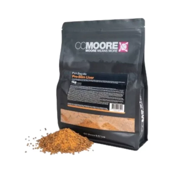 CC Moore Pro - Stim Liver Bag Mix 1kg - CC Moore fokhagyma & kolbász & máj ízvilágú, pva bag csali keverék 1kg