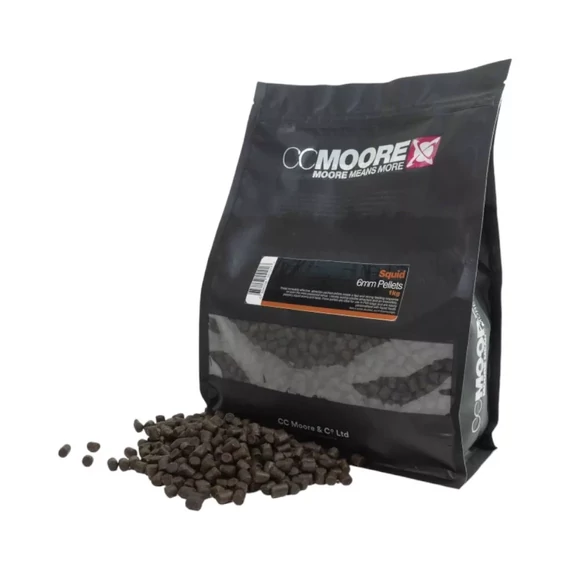 CC Moore Squid Pellets 6mm / 1kg, 5kg - CC Moore tintahal ízvilágú pellet két féle kiszerelésben 6mm / 1kg, 5kg