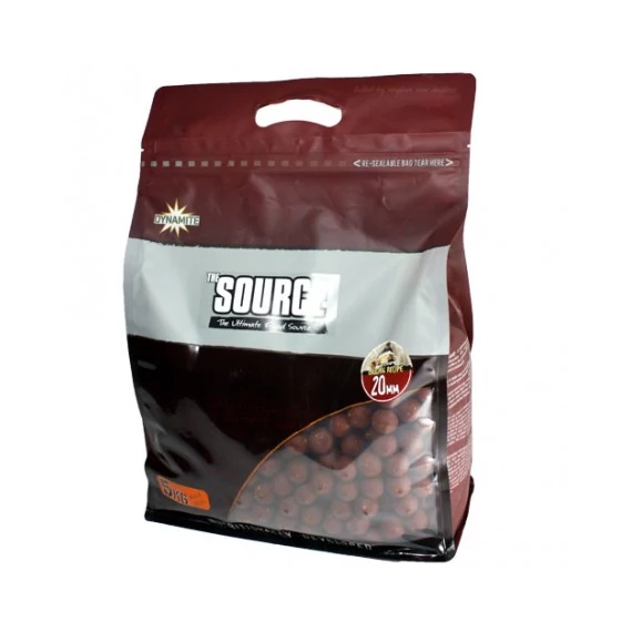 Dynamite Baits The Source Boilies 20MM / 1KG, 5KG - fűszeres bojli két féle kiszerelésben 20MM / 1KG, 5KG