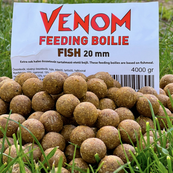 VENOM Feeding Fish Boilie 20MM / 4KG - halas ízvilágú etető bojli (4000GR)