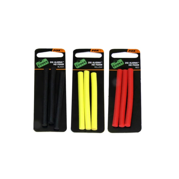 Fox Aligna Foam x 3 Black - fekete szivacsrúd 3 db zig horgászathoz