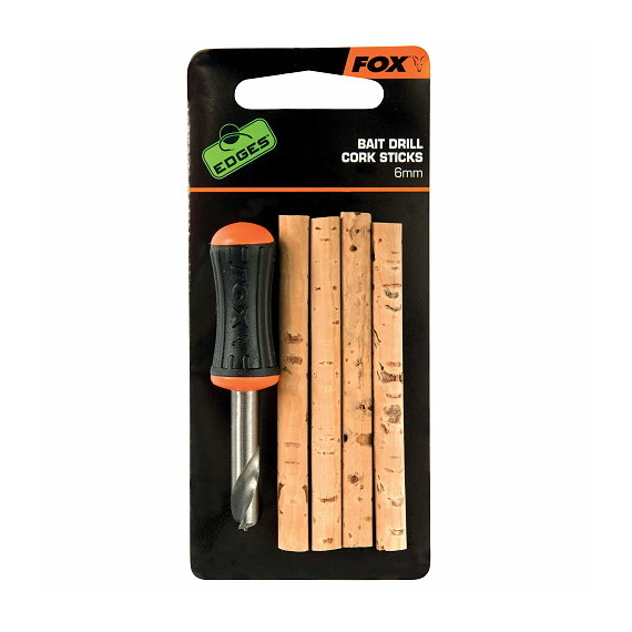 Fox Edges Bait Drill & Cork Sticks - 6 mm-es fúró és parafarudak 