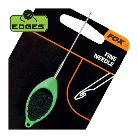 Fox Edges Fine Needle Green - vékony zöld fűzőtű