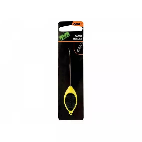 Fox Edges Micro Gated Needle Yellow - sárga vékony fűzőtű