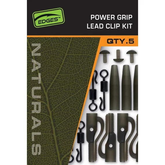 FOX EDGES NATURALS POWER GRIP LEAD CLIP KIT - ÓLOMKLIPSZ KÉSZLET