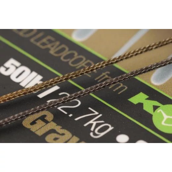 Korda Kable Tight Weave / Gravel / Kamo  - leadcore gubancgátló 3 féle színben 7 vagy 25 méteres
