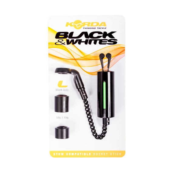 Korda Black & White Bobbins - Fekete vagy Fehér Láncos Swinger (Large/Medium méretekben)