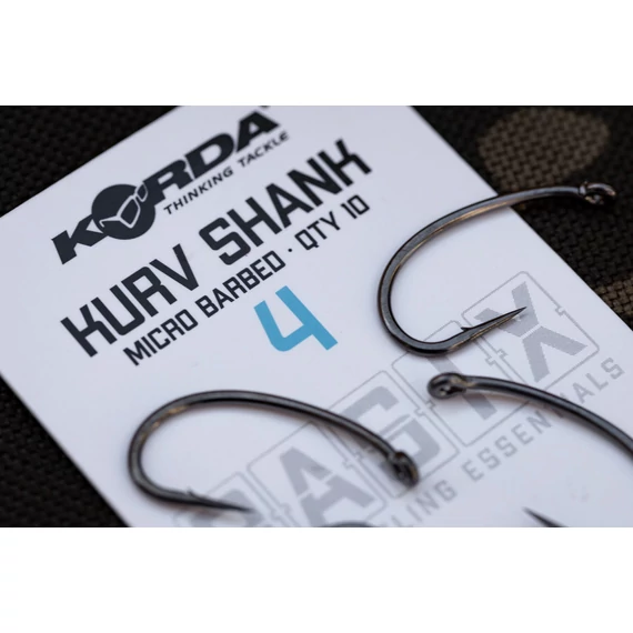 Korda BASIX Kurv Micro Barbless Size 2/4/6 - szakáll nélküli Kurv horgok 2, 4, 6-os méretekben