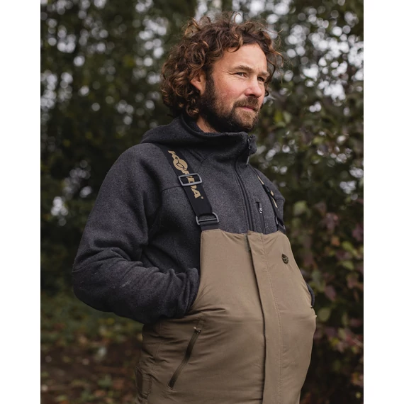 Korda Polar Salopettes Olive S-XXXXL - kantáros polár nadrág S-XXXXL-es méretekben