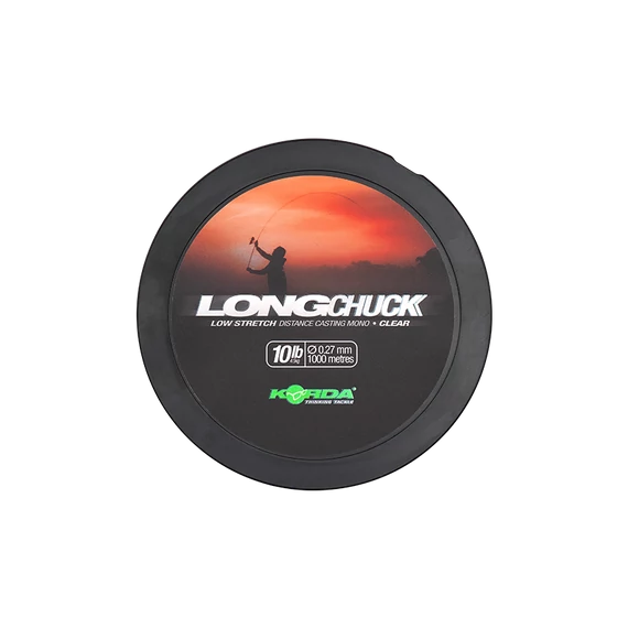 Korda LongChuck Clear 10lb/12lb/15lb/20lb - monofil zsinórok 0,27-0,40mm 1000 méter